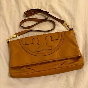 Tory Burch All T Foldover Crossbody/ Clutch